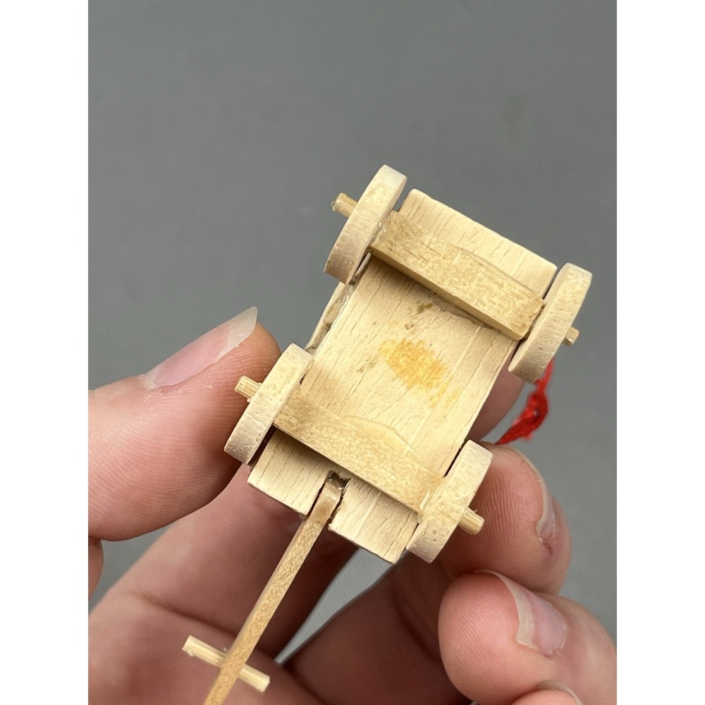 Holzkunst Christian Ulbricht Wooden Ornament Wagon Star Trumpet Christmas Tree - Picture 9 of 10